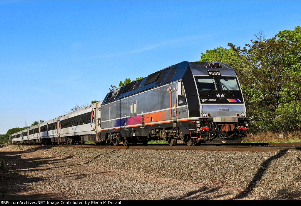 NJT 4555 on train 5743